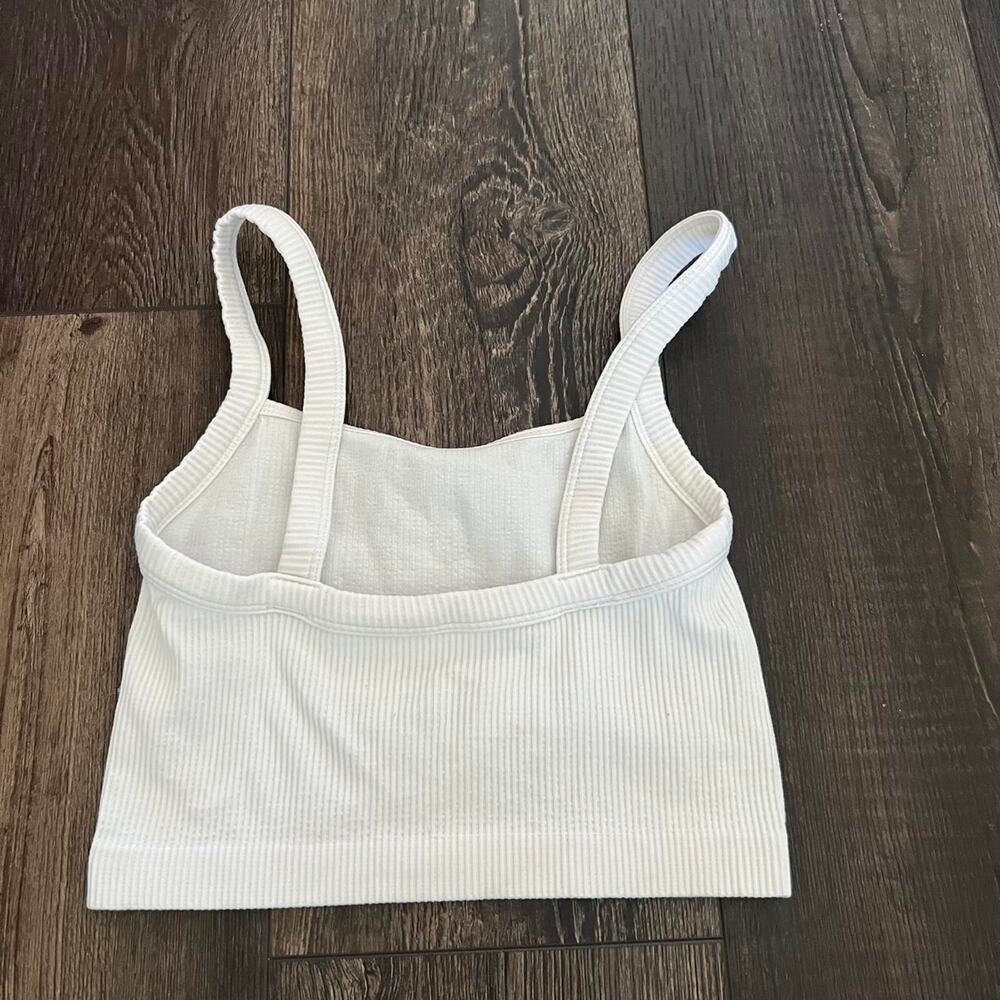 White ribbed tank top - Picture 3 of 3